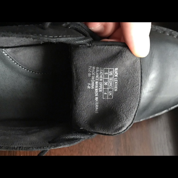 Kenneth Cole leather size5 and size36 black lace - Picture 4 of 8